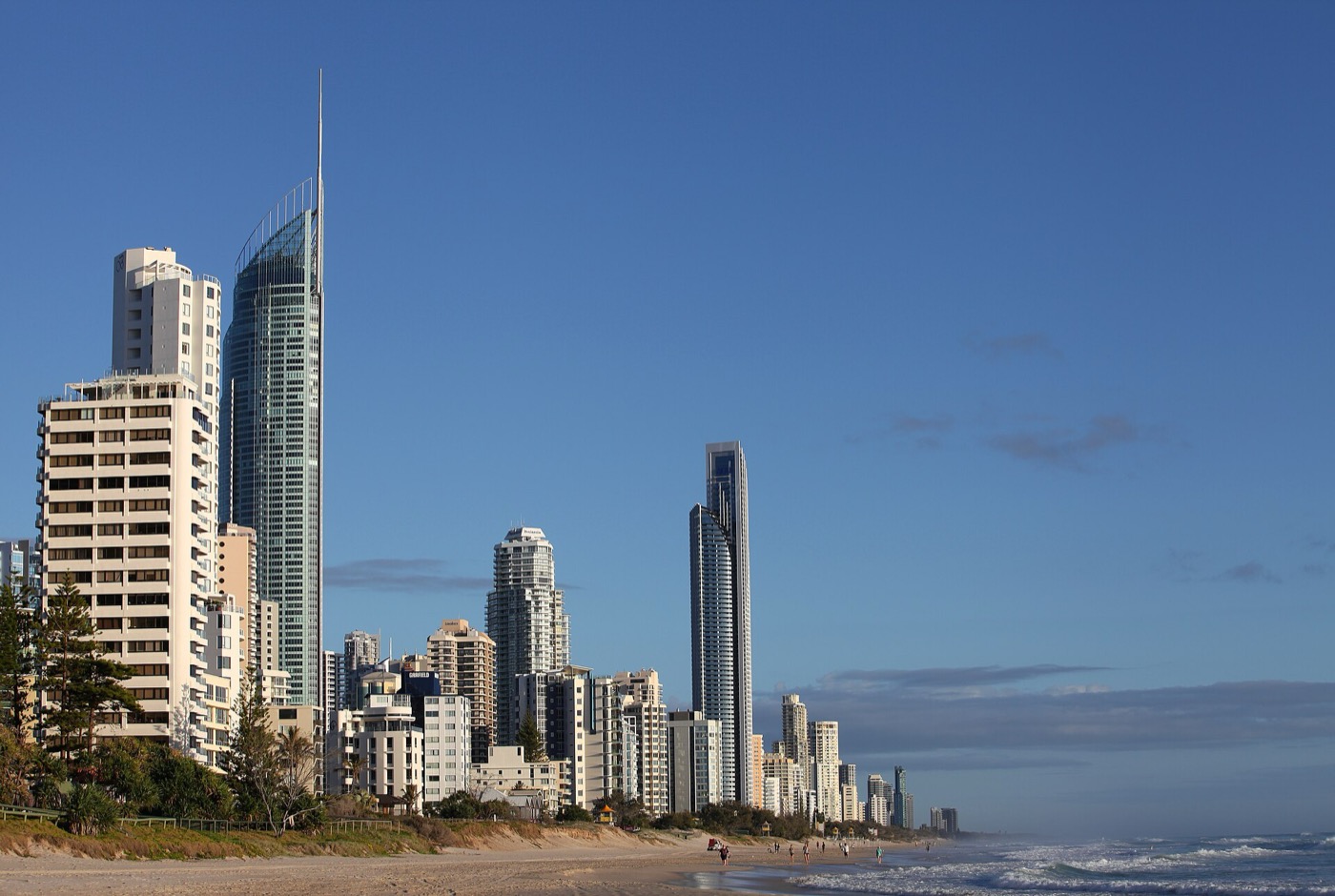 Surfers Paradise skyline and beach